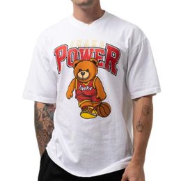 T-shirts pour hommes Inaka Power T-shirt Violent Bear Print T-Shirt 2023 Hommes Femmes Daily Premium Tshirt Fashion Design Summer ExplosionMen's