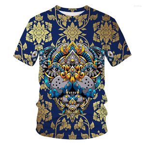 Heren t shirts industriële metaalwind serie shirt merk luxueuze kleurrijke man kleding 3d printen streetwear mode oversize jersey