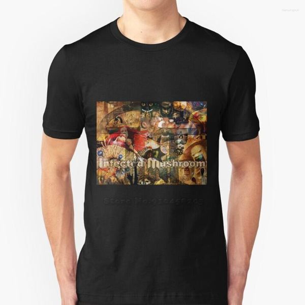 T-shirts pour hommes Infected Mushroom Collage T-shirt à manches courtes Harajuku Hip-Hop Tee Tops