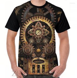 T-shirts pour hommes Infernal Steampunk Vintage Machine # 2B T-shirt graphique Hommes Tops Tee Femmes Chemise drôle Imprimer O-cou T-shirts à manches courtes