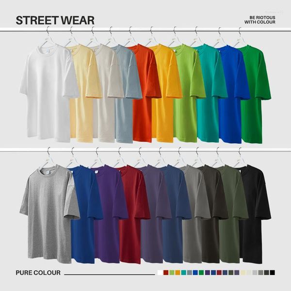 T-shirts pour hommes Inflation multicolores t-shirts de coton unisexe T-shirts à manches courtes basiques minimalistes
