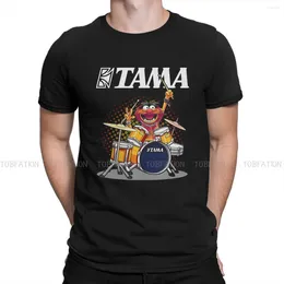 Mannen T-shirts Instrumenten T-shirt Voor Mannen DIER DRUMMER TAMA DRUMS Zachte Casual Sweatshirts Shirt Hoge Kwaliteit Trendy