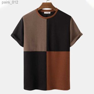 T-shirts voor heren interessant gestreepte gedrukte heren T-shirt Casual O-Neck korte mouwen Top Sportshirt Zomer Zomer ademende t-shirt oversized T-shirt YQ240415