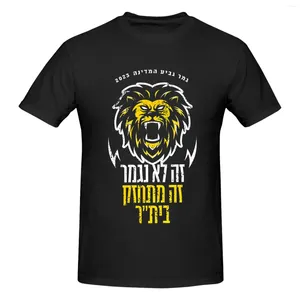 T-shirts voor heren Israël FCBJ Jeruzalem atletisch katoen Klassiek T-shirt met ronde hals en korte mouwen voor tienermeisjesjongen