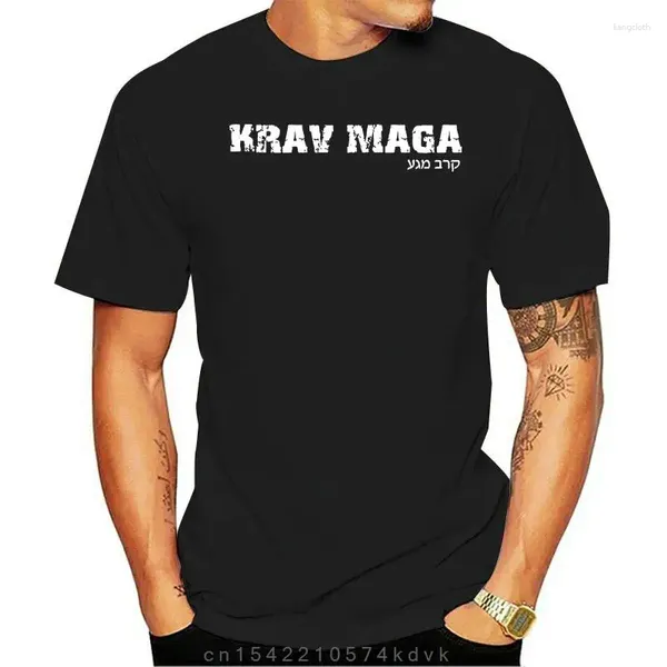 T-shirts pour hommes israélien Krav Maga anglais/hébreu MMA drôle hommes T-shirt décontracté coton Hip Hop haut t-shirts arrivent