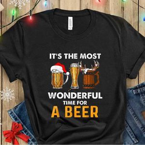 T-shirts voor heren Het is de mooiste tijd voor een BR-shirt voor vrouwen Kerstmis Xmas BR T-shirt Santa Cold T-shirt Br Time T-shirt T240506