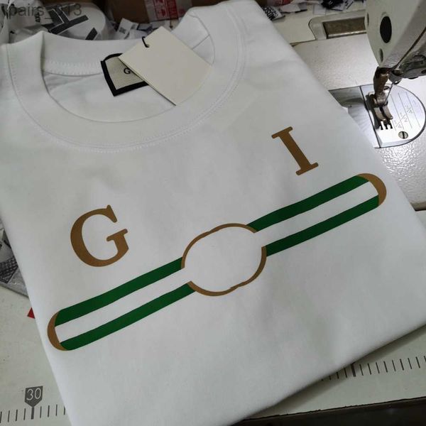 T-shirts masculins Italie Fashion T-shirt G Graphique Excellent 100% Coton Lettre imprimé décontracté surdimensionné unisexe Nouveauté High Treet Shirt Men Womans
