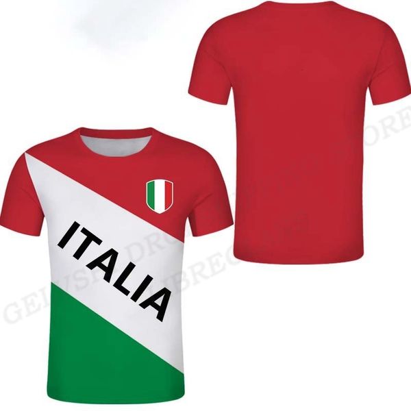 T-shirts pour hommes Italie Drapeau T-shirt Hommes Mode T-shirts Enfants Hip Hop Tee Top Italie Emblème National T-shirt Imprimé 3d T-shirt Homme Surdimensionné Femme 230615