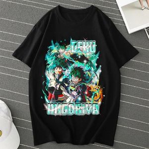 Heren T-shirts Izuku Midoriya Deku Manga T-shirts Japanse Anime Tshirt Unisex Shirt Grafische Vrouwen Boku Geen Hero Academia Fashion Tee