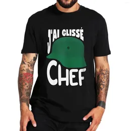 Camisetas para hombre J'ai Glisse Chef Shirt Divertidas citas de películas francesas Fans Art Tee Tops Algodón de alta calidad Camisetas casuales unisex Tamaño de la UE