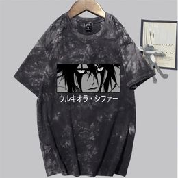 T-shirts pour hommes Japonais Anime Bleach Ichigo Hommes Kawaii Dessin animé Harajuku Streetwear Manga Zaraki Kenpachi T-shirt graphique Male227f