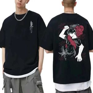 T-shirts voor heren Japanse anime jujutsu kaisen fushiguro toji grafisch t-shirt mannen vrouwen mode oversized t shirts mannelijke manga mode t-shirt tops