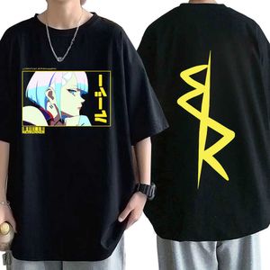 T-shirts pour hommes Anime japonais Lucy Cyberpunk Edgerunners T-shirts T-shirt pour hommes T-shirt à manches courtes surdimensionné confortable Harajuku Streetwear Tops L230224