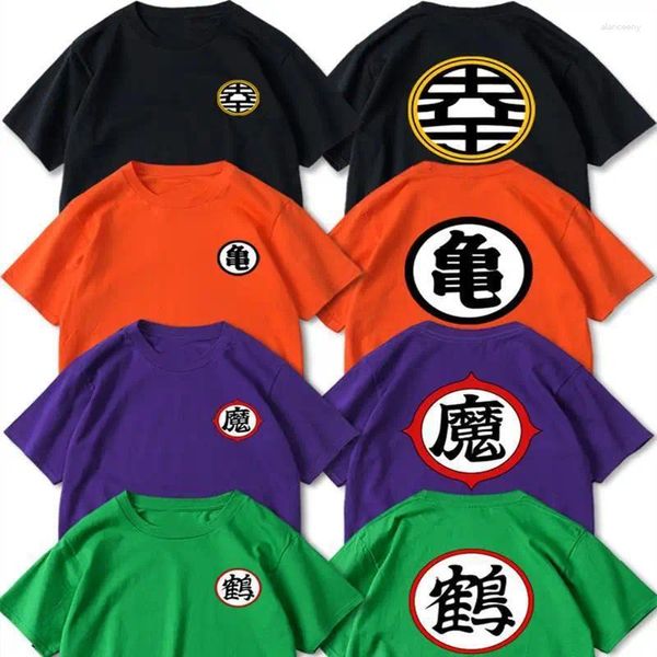 T-shirts pour hommes Chemise Goku japonaise à manches courtes pour hommes femmes étudiants vêtements d'été dessin animé