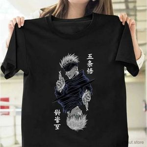 Heren t-shirts Japanse hete jujutsu kaisen satoru gojo anime print t shirt heren casual streetwear korte mouw o-neck katoenen t-shirt voor vrouwen