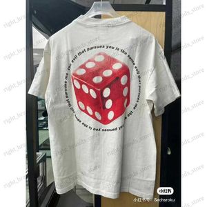 T-shirts pour hommes Style japonais Saint Michaels Dice Imprimer Vintage Lâche surdimensionné T-shirt d'été Tee Tops pour hommes unisexe T240122