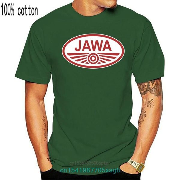 Camisetas de hombre Jawa Vintage clásico checo motocicleta ciclomotor Retro parche negro moda 2023 diseño de marca Casual Cool Green Shirt