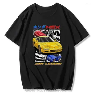 T-shirts pour hommes JDM NSX Chemise de voiture Mâle Japonais Streetwear Coton Été Manga Imprimer Plus Taille Graphique Tops Harajuku Manches courtes Casual