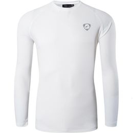 T-shirts masculins JeanSian Men's Upf 50 UV Protection Sun Protection extérieure T-shirt à manches longues Tshirt T-shirt Summer La245 White 230203