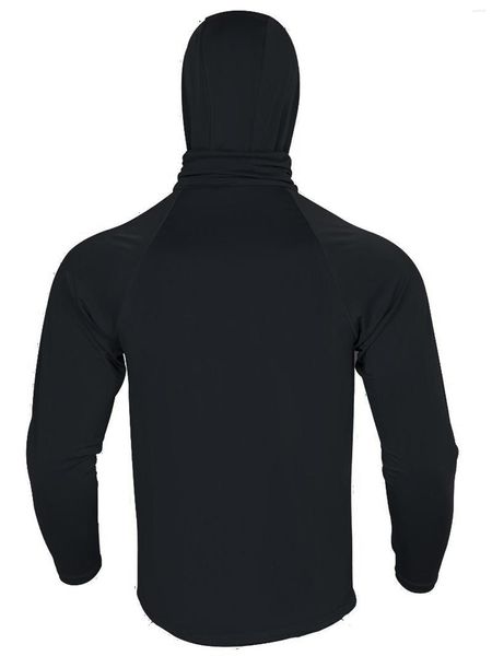 T-shirts pour hommes Jemeigar Women S Sun Protection Hoodie Dress UPF 50 Tunique à manches longues avec masque Rash Guard Beachwear SPF Outdoor UV