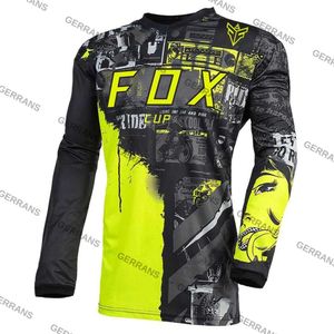 T-shirts masculins Jersey Mtb Downhill Jeresy Cycling Mountain Bike DH Maillot Ciclismo Hombre Cup de renard sec rapide