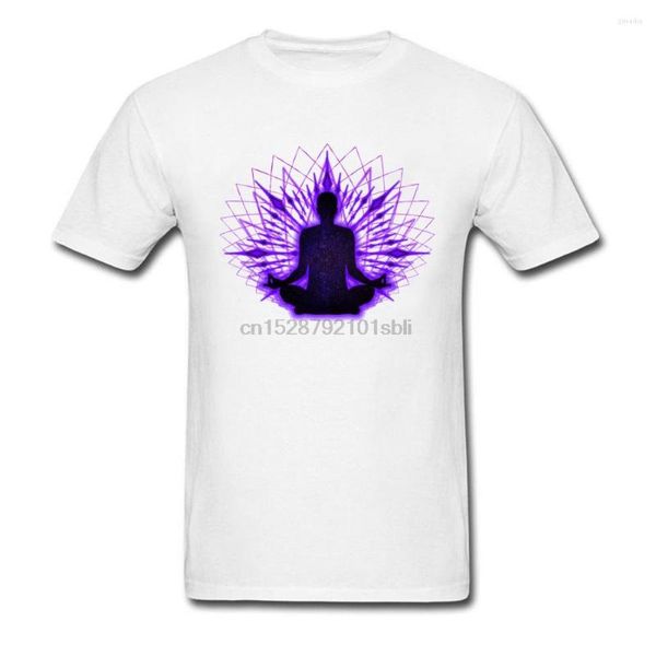 T-shirts pour hommes Jesus Ized T-Shirt Meditation Lotus Mndala 2023 Faddish Pure Youtube O Neck Men Tops Shirt Imprimé Sur Des Sweats Été Automne