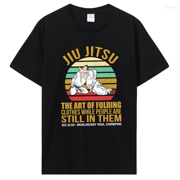 Hommes t-shirts Jiu Jitsu T-Shirt Art de vêtements pliants BJJ MMA Jujitsu T-Shirt hommes décontracté été coton t-shirts Harajuku Streetwear