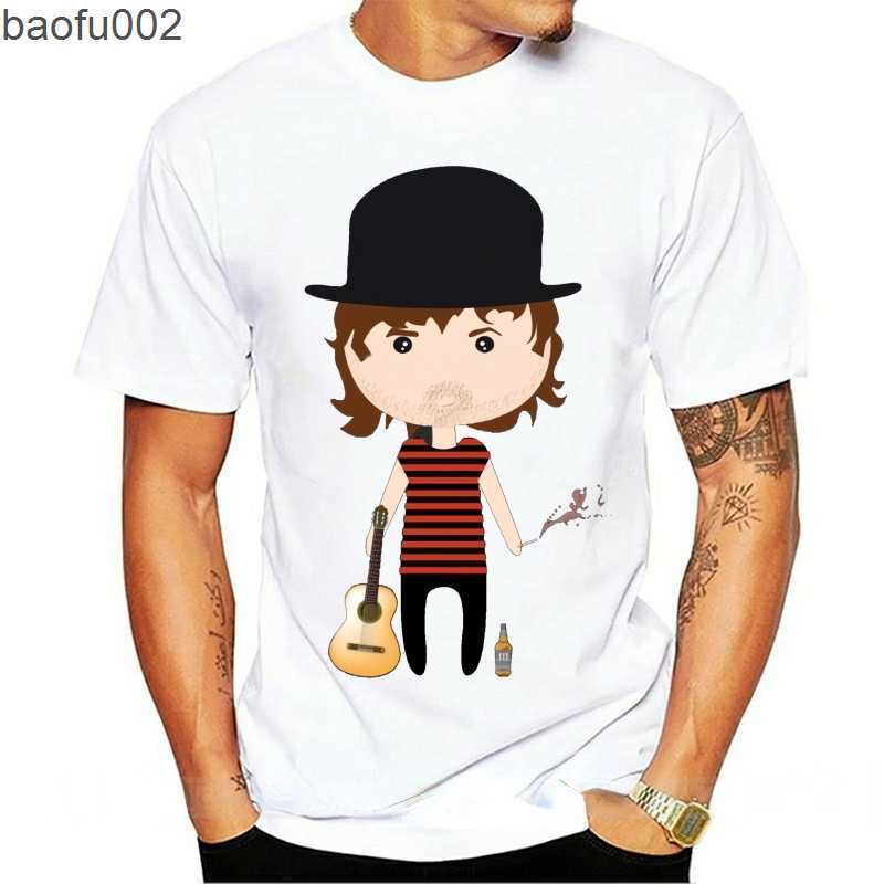 남자 티셔츠 Joaquin Sabina Shirts 남자 여자 여름 짧은 슬리브 패션 만화 그래픽 티셔츠 힙합 음악 스트리트웨어 탑 Ropa Hombre W0224