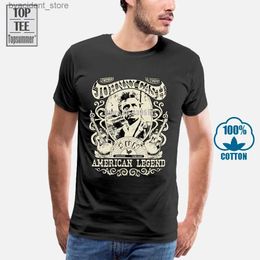 T-shirts pour hommes Johnny Cash T-shirts Hip Hop T-shirt garçon grandes tailles été hommes T-shirt coton hommes T-shirts plaine T-shirt graphique T-shirts A0026 L240304