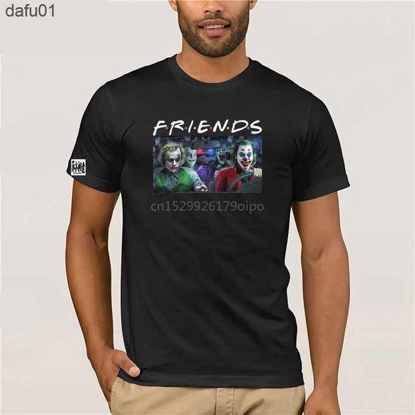 T-shirts homme Joker Friends T-shirt homme coton S-3Xl noir cadeau de vacances de Noël L230520 L230520