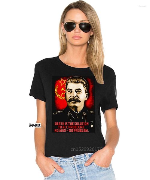 Camisetas masculinas Joseph Stalin camiseta aliadas camiseta militar USSR comunista Rusia Camisa de verano Fashion