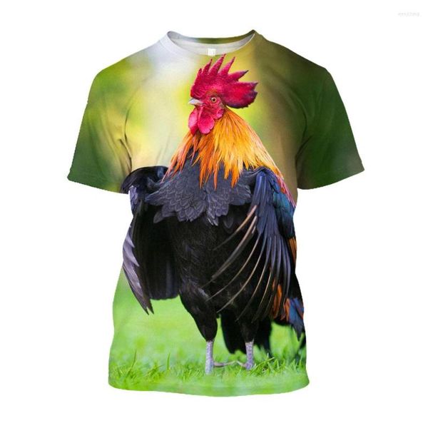 T-shirts pour hommes Jumeast 3d France Gallic Rooster T-shirts imprimés 2000 Graphique de poulet esthétique pour hommes Casual Loose Clothes T-shirty