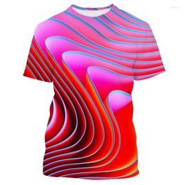 Camisetas para hombres jumeast 3d líneas giratrizas para hombres estampados camisetas de gran tamaño abstracto vértigo camiseta gráfica