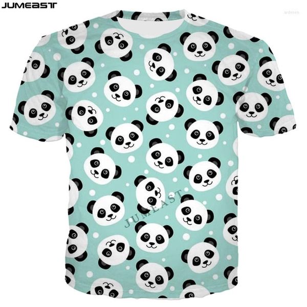 T-shirts pour hommes Jumeast Marque Hommes / Femmes T-shirt imprimé en 3D Belle Animal Panda Hip Hop Mode Chemise à manches courtes Sport Pull Tops Tees