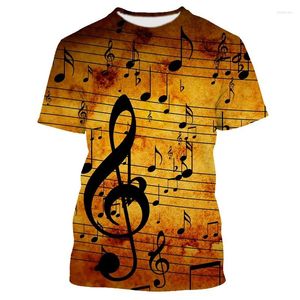 Heren t shirts jumeast y2k mannen dames 3d geprinte t-shirt hiphop piano gitaar muziek korte mouw shirt sport pullover tops tees