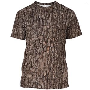 T-shirts pour hommes Jungle Camouflage T-shirt à manches courtes Hommes Intéressant O-Cou 3D Impression Homme Vêtements Mode Quotidienne Été T-shirt surdimensionné