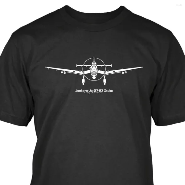 T-shirts pour hommes Junkers Ju-87 B2 Stuka T-shirt Mode à manches courtes Vente Imprimer O-Cou Haute Qualité Style Casual Fitness EU Taille XS-5XL Tee