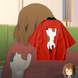 T-shirts pour hommes K-ON ! Hirasawa Yui Haori Cape T-shirt Cosplay Anime t-shirt Polyester Summer Tees tops J230516