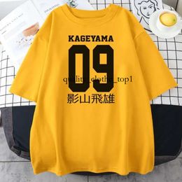 T-shirts masculins kageyama tobio haïkyuu mille anime hommes hommes été femmes mode t-shirt coton kid hop boy tops tees girl camiseta hombre rond cou mandel courte 766