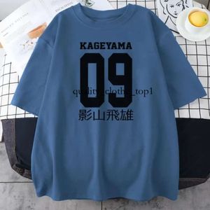 T-shirts masculins kageyama tobio haïkyuu chemise anime hommes hommes été femmes mode t-shirt coton enfants hip hop boy