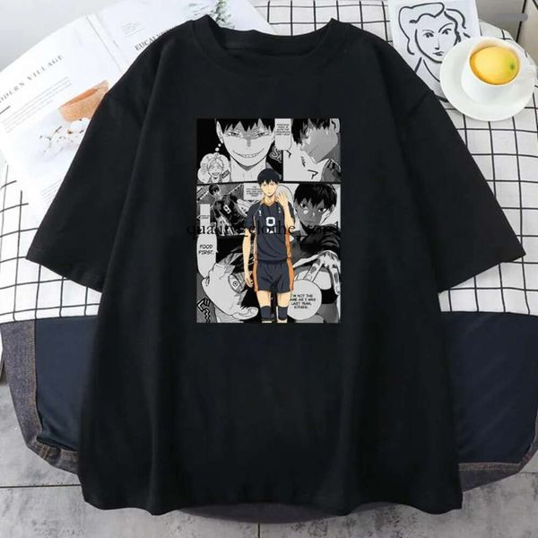 T-shirts masculins kageyama tobio haïkyuu chemise anime hommes hommes été femmes mode t-shirt coton enfants hip hop boy