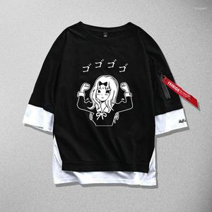 T-shirts pour hommes Kaguya-sama: Love Is War Cosplay T-Shirt Shinomiya Kaguya Fujiwara Chika Coton Ruban Unisexe Hommes Femmes Chemise Op Tees