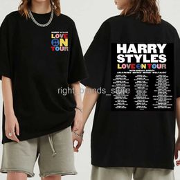 T-shirts pour hommes Kaus Lengan Pendek Hip Hop Estetika Sudadera Kaus Cinta Pada Tur 20230225V23