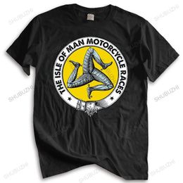 Camisetas de hombre Kaus Pria Baru Tiba Leher o Gaya Musim Panas Sepeda Motor Isle Of Man Atasan Ukuran Eropa 230509