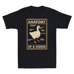 Camisetas para hombres Kawaii Anatomía de una camiseta gráfica de Goose Gamer de juego de pato Funny Mujeres Retro Mujeres Tops Creative Gothic Male TS ROPA Hombre T240510