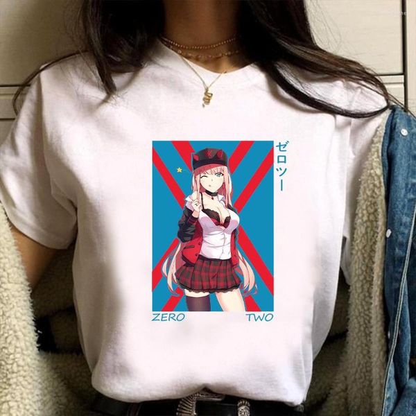 T-shirts pour hommes Kawaii Anime chérie dans la chemise FRANXX femmes Vintage Chic T-shirt 2023 t-shirts créatifs été hauts confortables unisexe