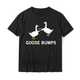 T-shirts masculins Kawaii Tshirt Tshirt Funny Goosebumps Idiot oie T-shirt Femmes Hommes Casual Commuter Tops surdimensionnés T Camitas Shirts personnalisés T240510