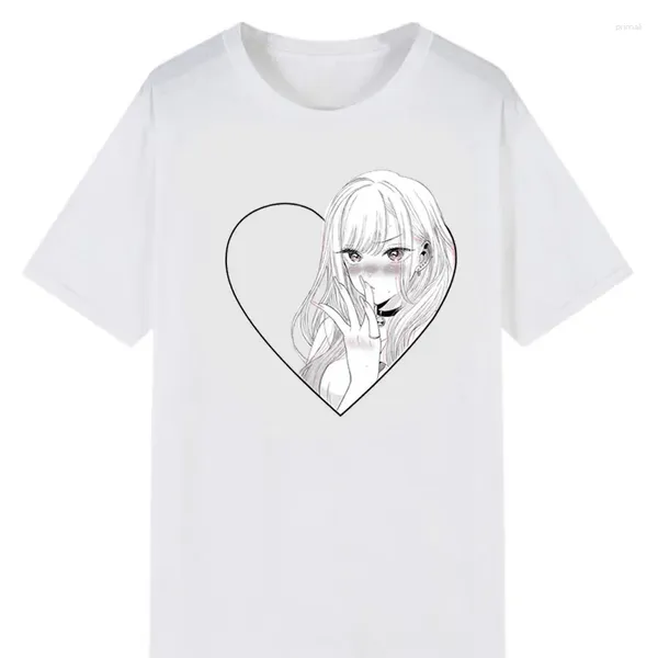 T-shirts Hommes Kawaii Marin Kitagawa Waifu Funny Anime Tshirt Hommes / Femmes Été Chemise Blanche Homme Unisexe Otaku Streetwear My Dress Up Darling