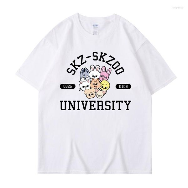 T-shirts pour hommes Kawaii T-shirt pour femmes Kpop Skzoo Stray Graphique pour enfants Hiver Chaud Street Fashion Femmes