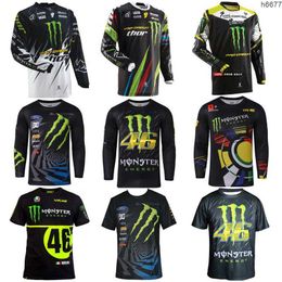 T-shirts pour hommes Kawasaki Ghost Claw Combinaison de cyclisme descendante pour hommes Combinaison de moto hors route Costume de vélo de montagne Costume de course Été